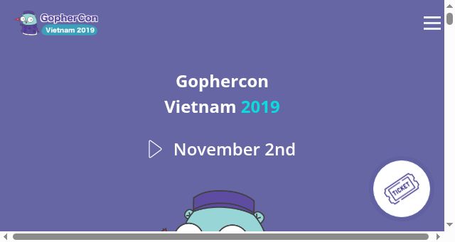Screenshot of gophercon.vn