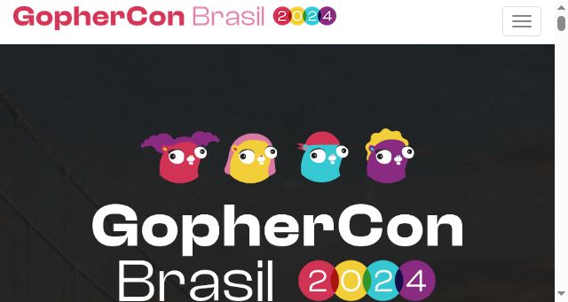 Screenshot of gopherconbr.org