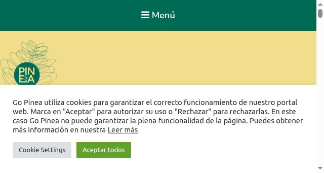 Screenshot of gopinea.org