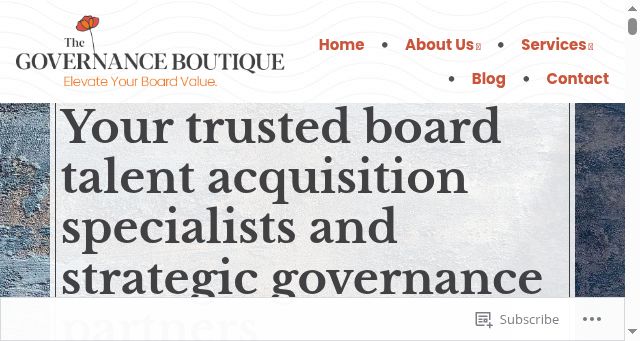 Screenshot of governanceboutique.com
