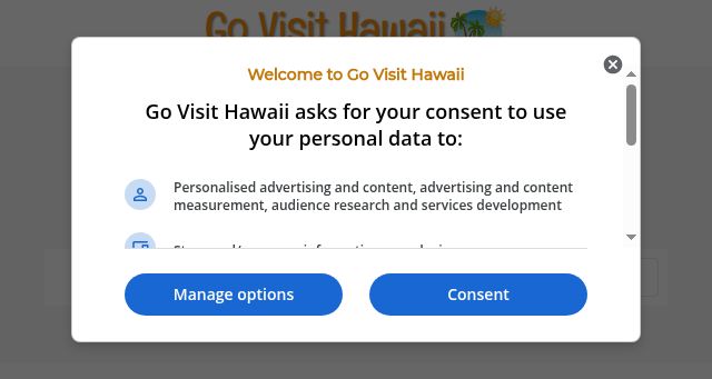 Screenshot of govisithawaii.com