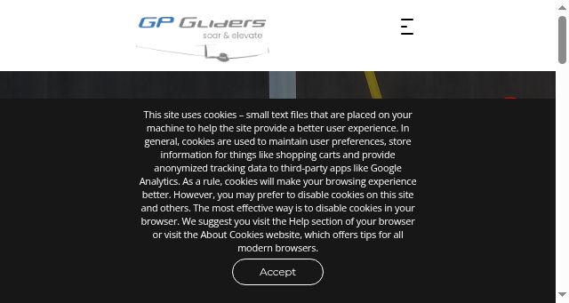 Screenshot of gpgliders.com