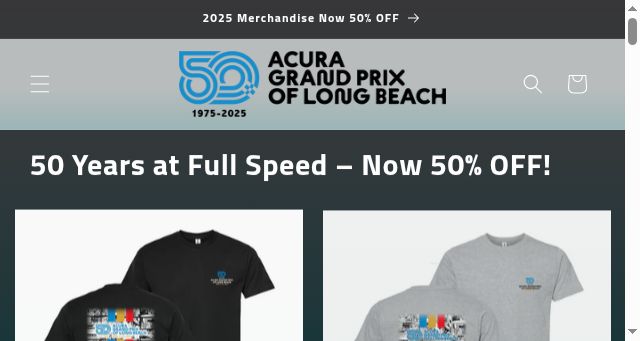 Screenshot of gplbmerch.com