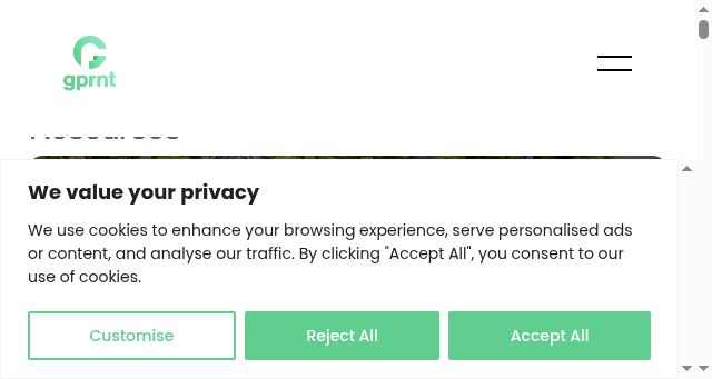 Screenshot of gprnt.ai