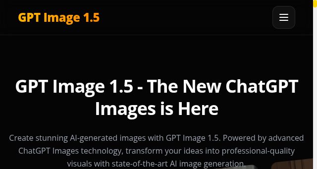 Screenshot of gpt-image15.net