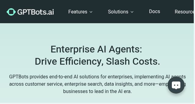 Screenshot of gptbots.ai