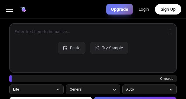 Screenshot of gpthumanizer.ai