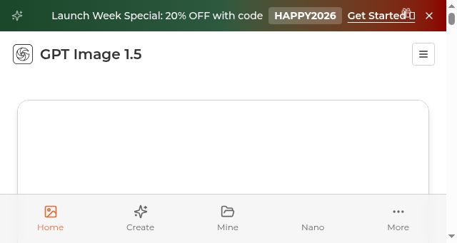 Screenshot of gptimage15.run