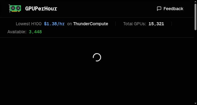 Screenshot of gpuperhour.com