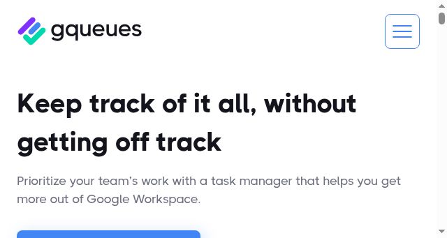 Screenshot of gqueues.com