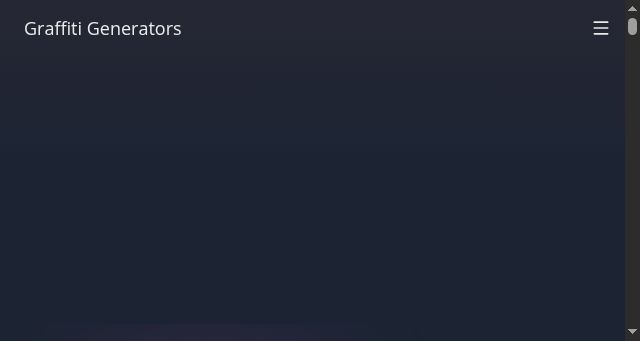 Screenshot of graffitigenerators.com