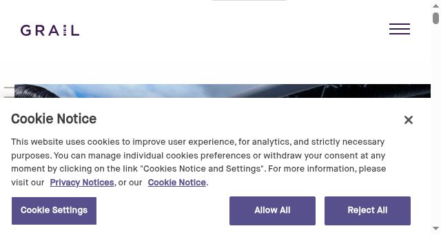 Screenshot of grail.com