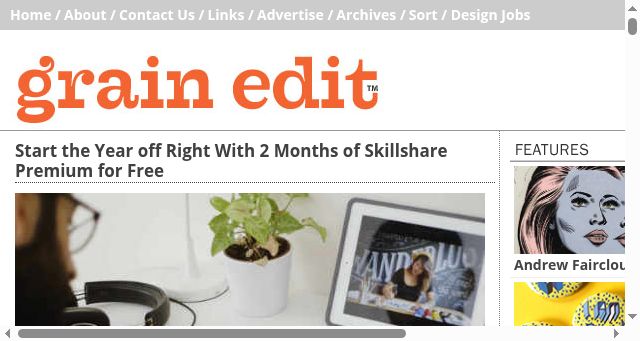 Screenshot of grainedit.com