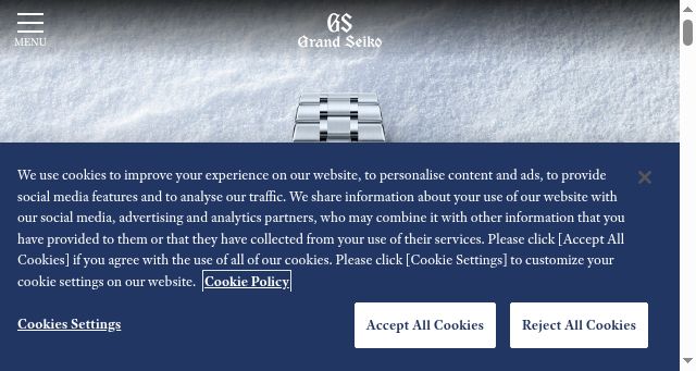 Screenshot of grand-seiko.com