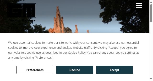 Screenshot of grandemasonry.com