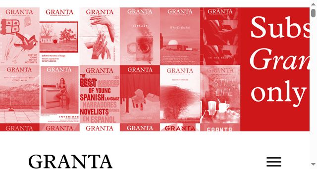 Screenshot of granta.com