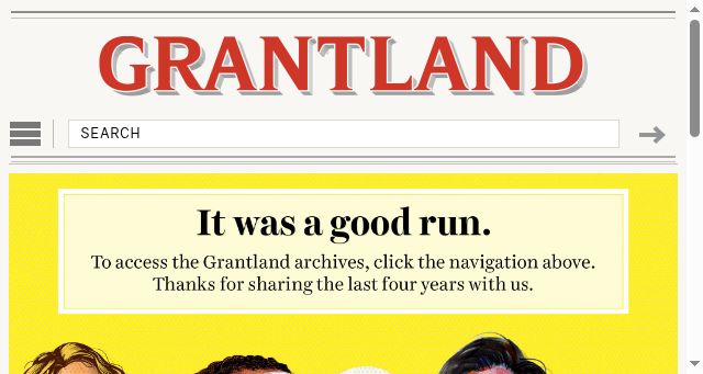 Screenshot of grantland.com