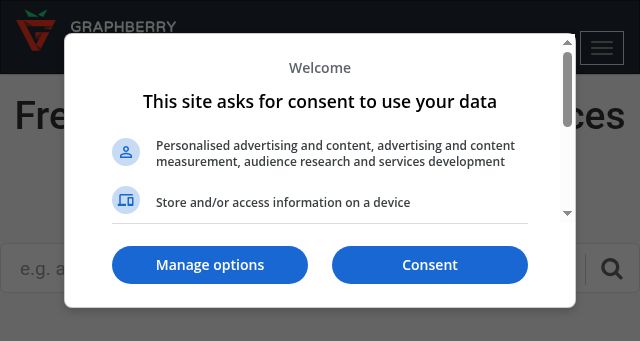 Screenshot of graphberry.com
