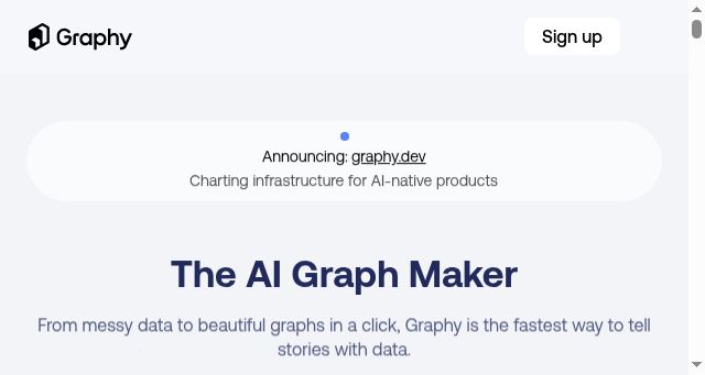 Screenshot of graphy.app
