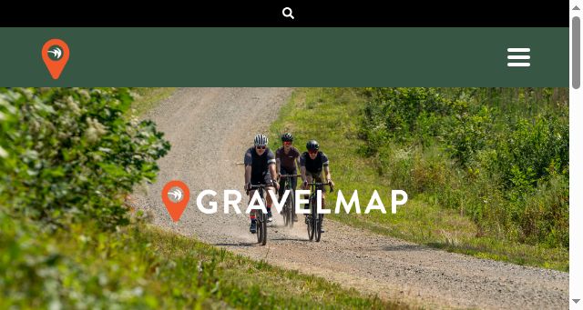 Screenshot of gravelmap.com