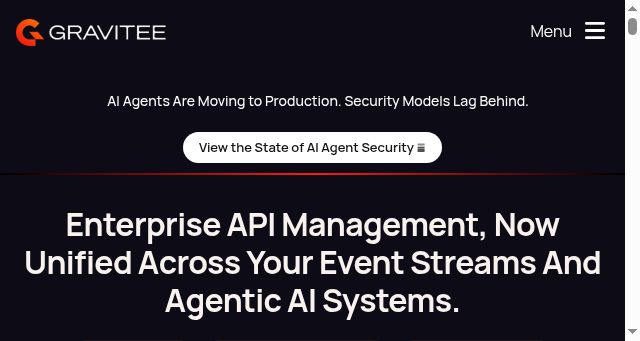 Screenshot of gravitee.io