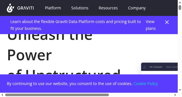 Screenshot of graviti.com