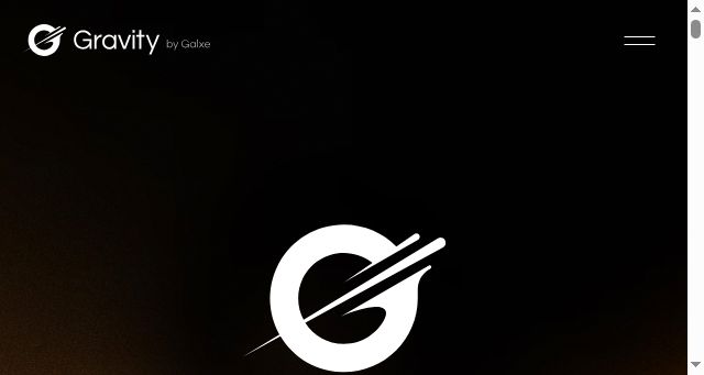 Screenshot of gravity.xyz