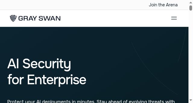 Screenshot of grayswan.ai