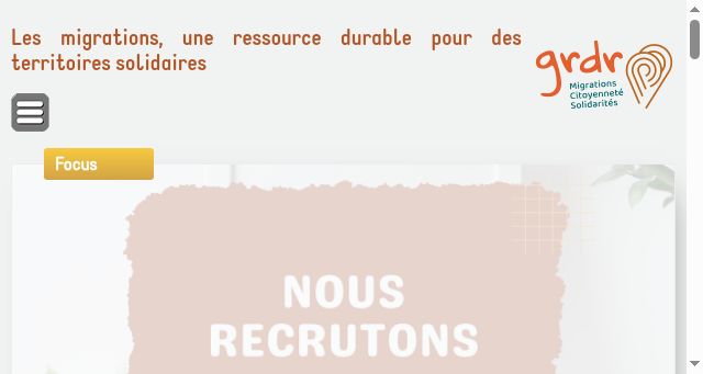 Screenshot of grdr.org