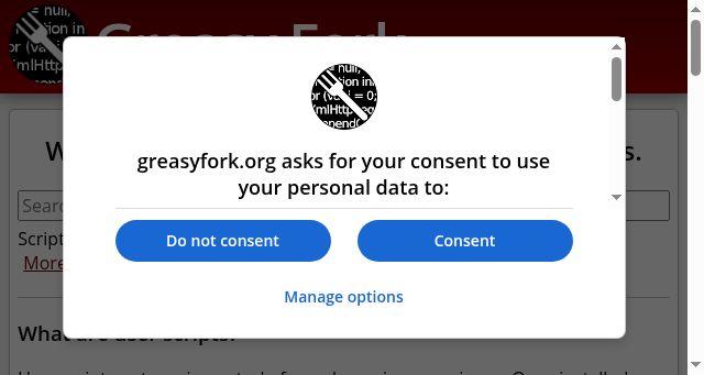 Screenshot of greasyfork.org