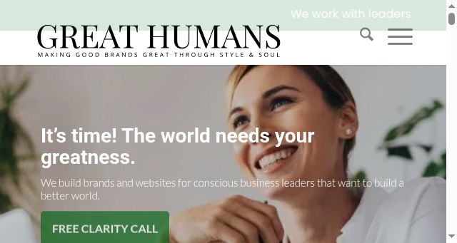 Screenshot of greathumans.co