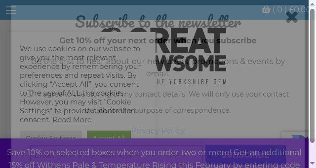 Screenshot of greatnewsomebrewery.co.uk