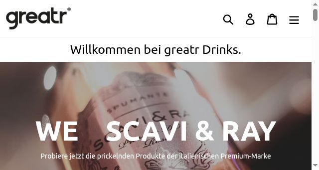 Screenshot of greatr-drinks.com