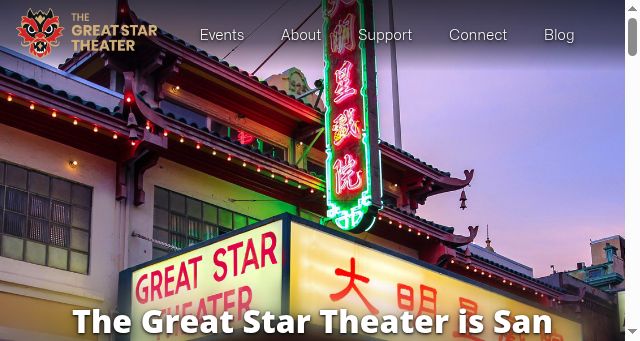 Screenshot of greatstartheater.org