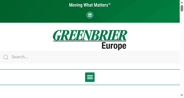 Screenshot of greenbrier-europe.com