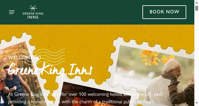 Screenshot of greenekinginns.co.uk