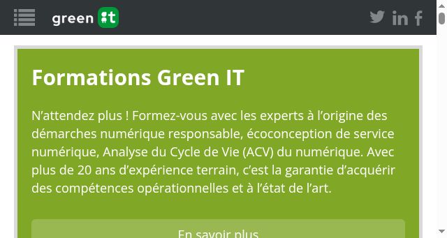 Screenshot of greenit.fr