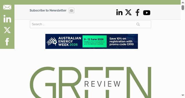 Screenshot of greenreview.com.au