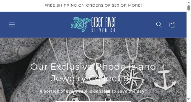 Screenshot of greenriversilver.com