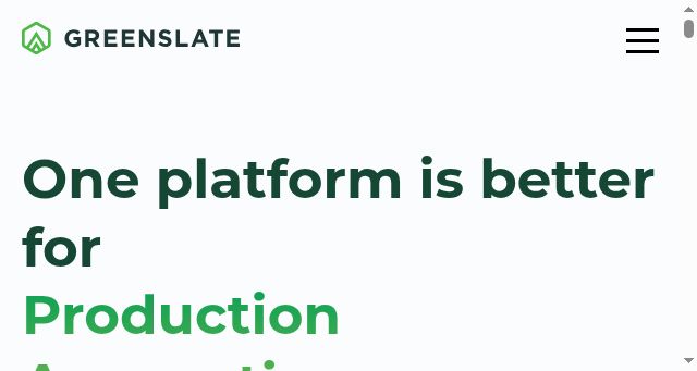 Screenshot of greenslate.com
