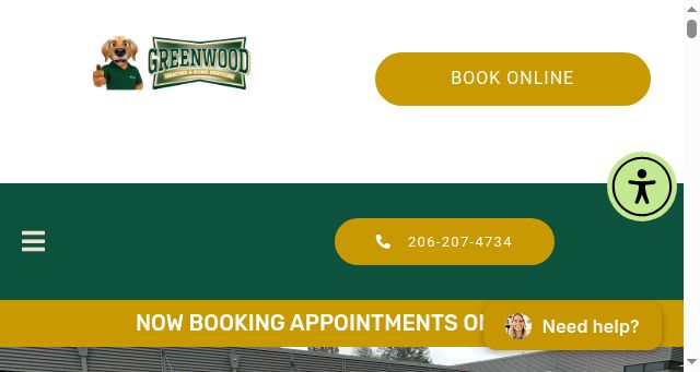 Screenshot of greenwoodheating.com