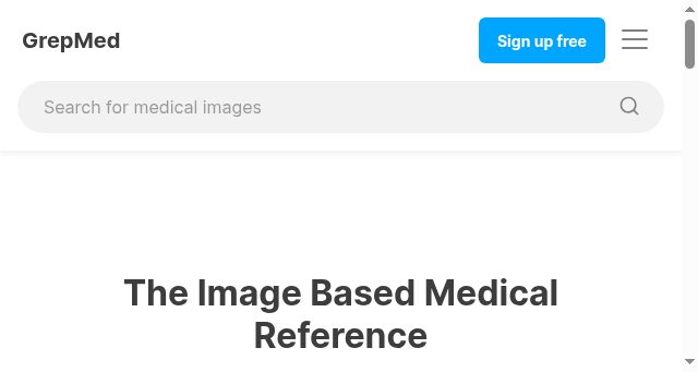 Screenshot of grepmed.com