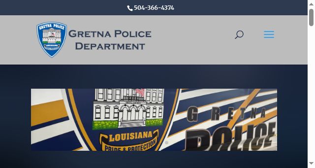 Screenshot of gretnapolice.com