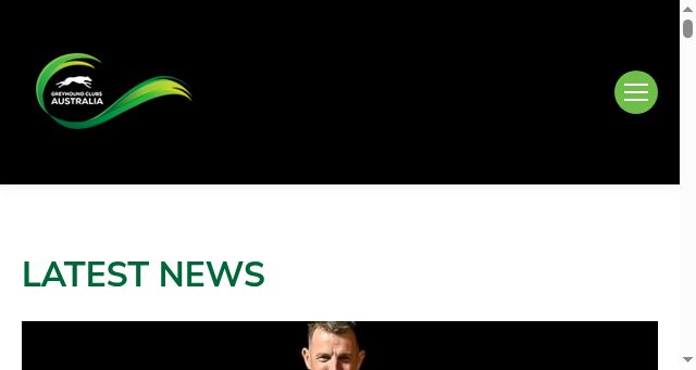 Screenshot of greyhoundclubsaustralia.com.au