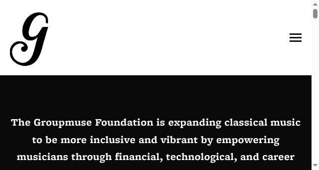 Screenshot of groupmuse.org