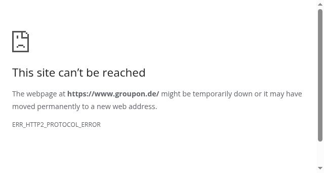 Screenshot of groupon.de