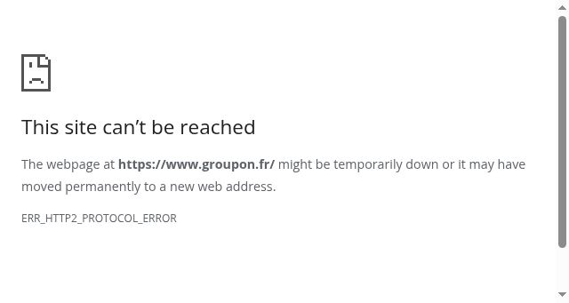 Screenshot of groupon.fr