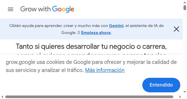 Screenshot of grow.google