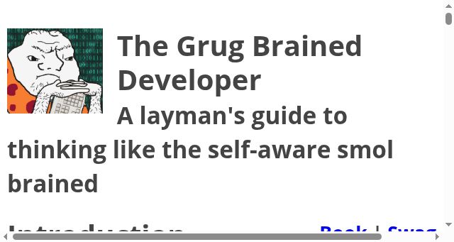 Screenshot of grugbrain.dev