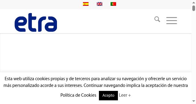Screenshot of grupoetra.com